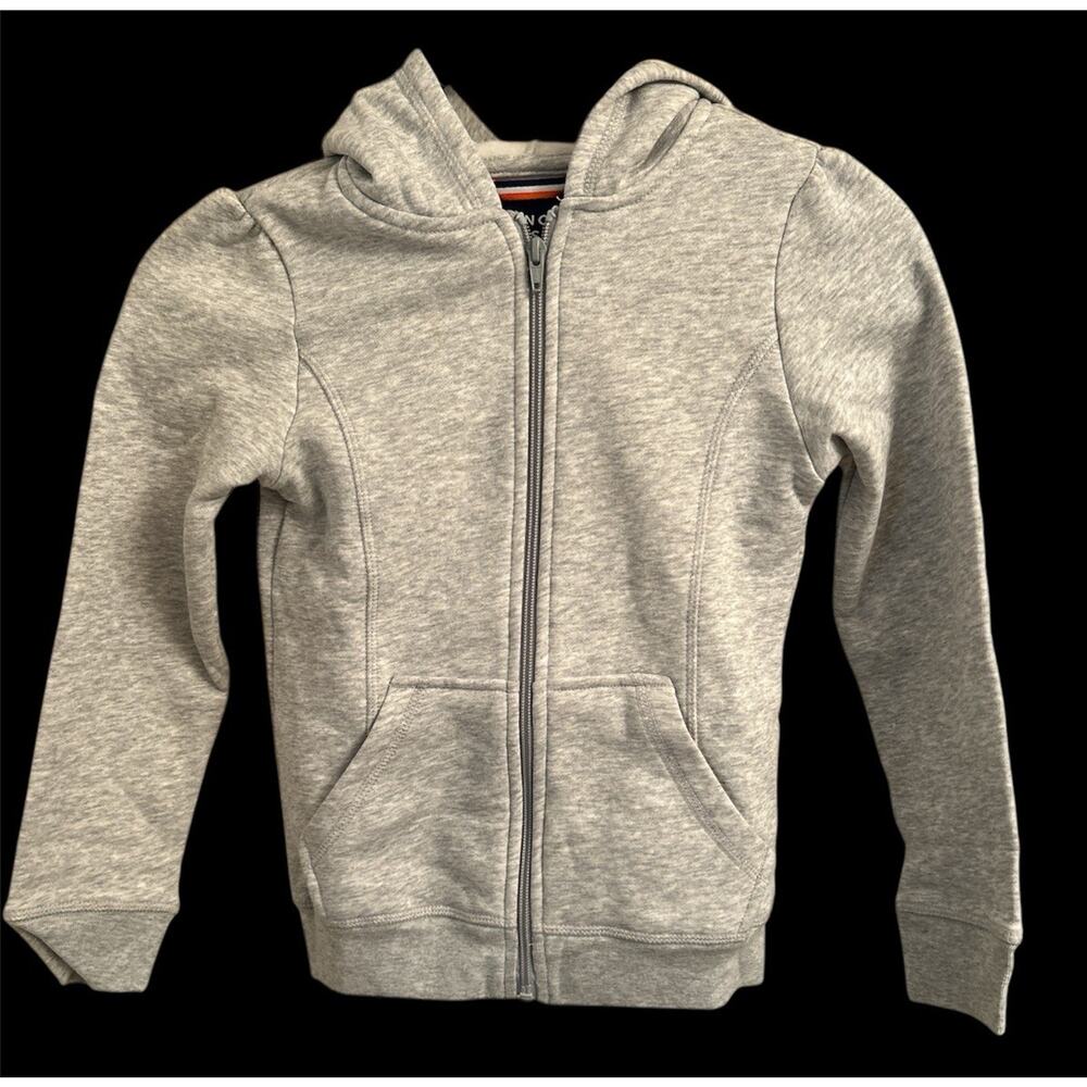 French Toast Boys Sweater Ful Zip Fleece Hoody‎ Gray Size Medium 7/8